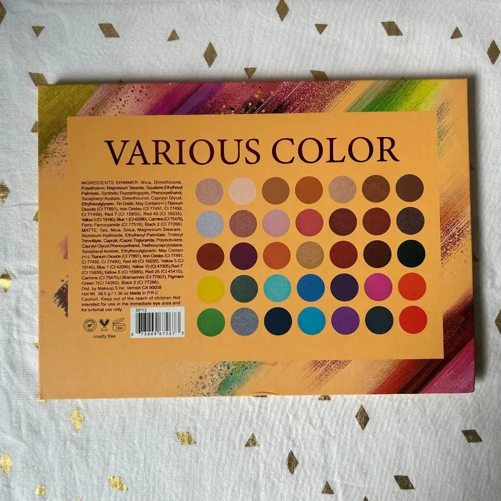 She makeup Various Color Eyeshadow Palette